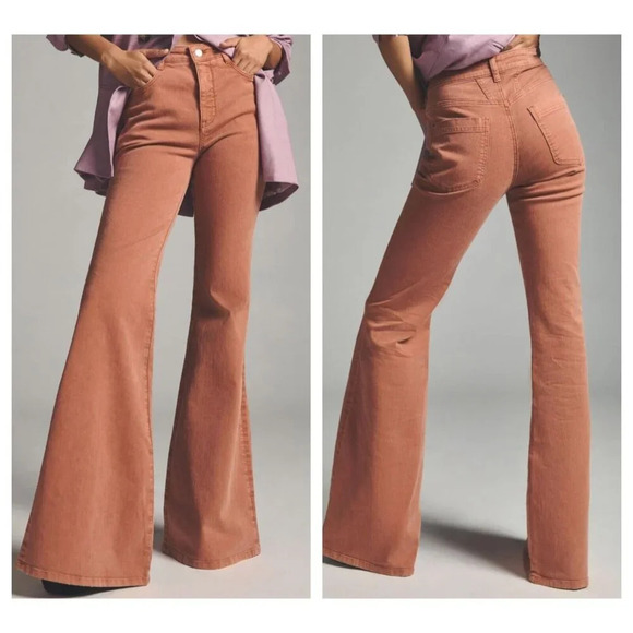 Anthropologie  Pilcro Mid Rise Flared Leg Jeans 31 - Picture 1 of 8